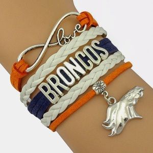 Love NFL Denver Broncos adjustable bracelet
